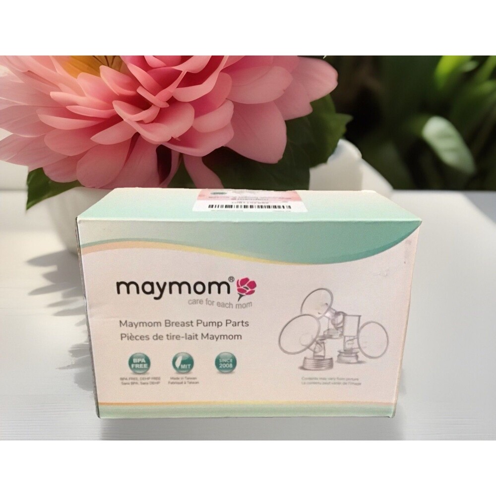 Maymom 20mm Wide-Mouth 2‑Pack Pump Flanges for Spectra Breast Pumps NEW, SEALED